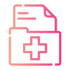 Fototapeta premium folder gradient icon
