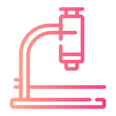 microscope gradient icon