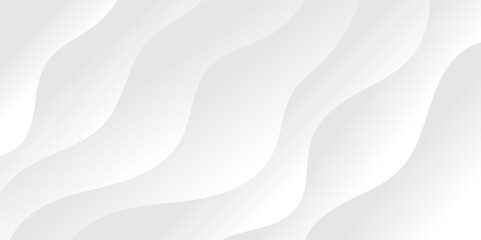 Abstract white and light gray wave modern soft luxury texture with smooth and clean vector subtle background illustration.	