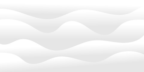 Obraz premium Abstract white and light gray wave modern soft luxury texture with smooth and clean vector subtle background illustration. 