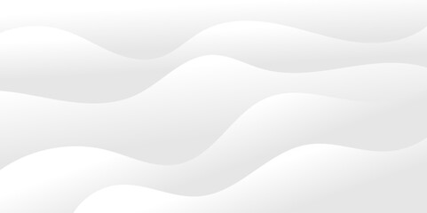 Abstract white and light gray wave modern soft luxury texture with smooth and clean vector subtle background illustration.	