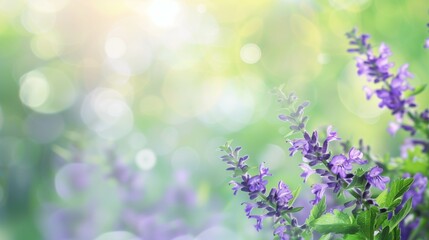 Fototapeta premium purple flowers in the garden