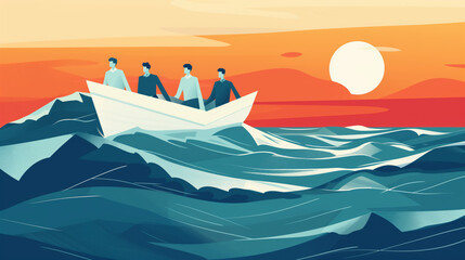 Blue ocean strategy, uncharted waters, innovation, differentiation, exploration, risk, unknown, discovery, uncertainty, pioneering, adventure, navigation, unfamiliar, unmapped