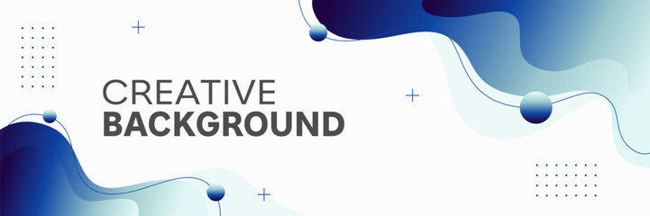 Modern template banner featuring a vibrant gradient color scheme and dynamic liquid shapes. Perfect for web headers, social media graphics, and promotional materials. Sleek and eye-catching design.