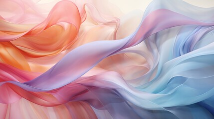 Obraz premium Abstract flowing fabric in vibrant colors