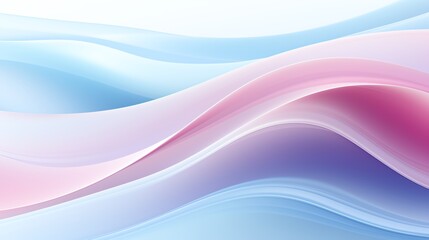 Abstract background with flowing pastel blue, pink and purple waves.