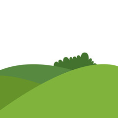 Obraz premium Grass mound Vector Background 