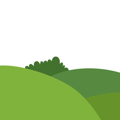 Obraz premium Grass mound Vector Background 