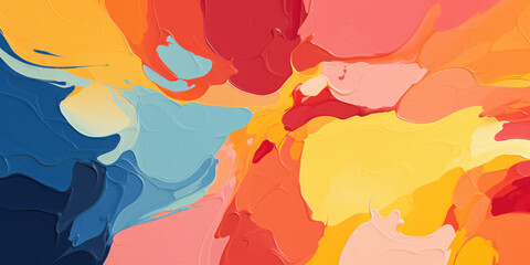 Vibrant Abstract Composition in Pantone Colors. Dynamic Artwork