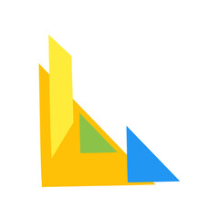 Geometric Border Corner Shape