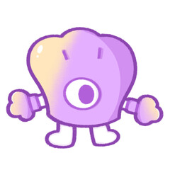 Cute purple Alien galaxy