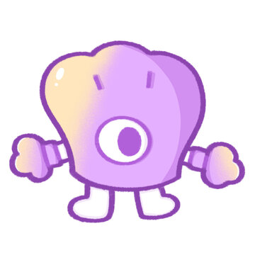 Cute purple Alien galaxy