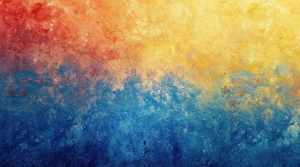 Fototapeta premium Abstract color gradient background grainy orange blue yellow