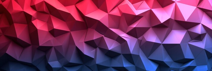 Obraz premium Abstract Geometric Background With Red and Blue Gradient