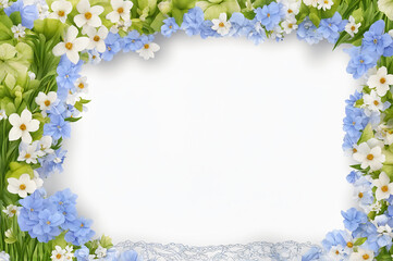 Obraz premium frame of flowers