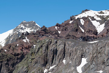 Fototapeta premium In the Caucasus mountains on a sunny day. Kabardino-Balkaria, Russian Federation