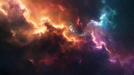 Obraz premium Colorful space galaxy cloud nebula. Stary night cosmos. Universe science astronomy. Supernova background wallpaper