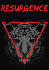vector artwork awakening of the strongest tiger