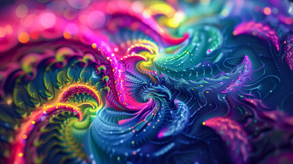 Trippy abstract wallpaper, modern art concept