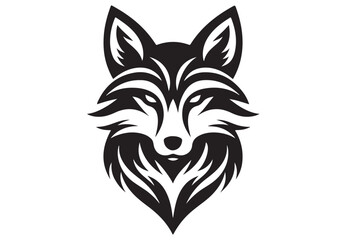 head of dog silhouette vector artwork