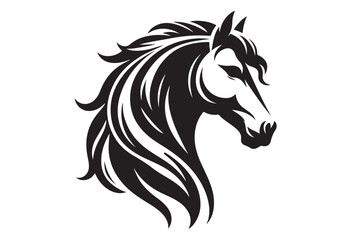 horse silhouette vector artwork