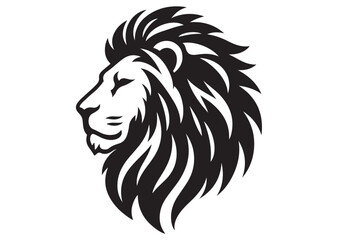 lion head vector silhouette artwork
