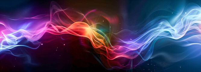 Obraz premium Computer wallpaper, digital technological bright abstract background