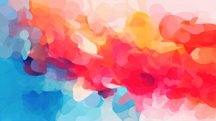 Vibrant Abstract Pantone Color Composition. Dynamic Digital Artwork
