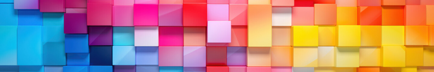 Obraz premium Vibrant Abstract Pantone Color Composition. Dynamic Digital Artwork