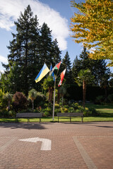 Entrance in Butchart Gardens, Victoria, BC, Canada.