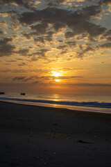 sunset on the beach