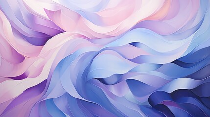Fototapeta premium Abstract painting with flowing purple and blue colors.