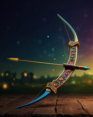 Dussehra copyspace banner background