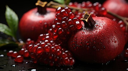 Pomegranate garnet fruit background --no people, text --chaos 10 --ar 16:9 --stylize 750 --v 5.2 Job ID: f3d78cd2-76a8-4ee0-a47b-c79a9d5a1d26