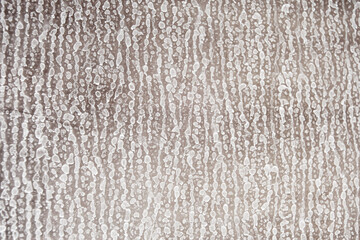 Close up detailed texture of the white limescale on the glass. Housekeeping and cleaning concept