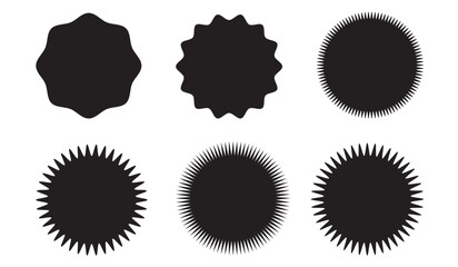 Vintage sunburst, Sunburst stickers for price,  Set of starburst badges icon, vector, icon. Set of stickers and labels design,  sunburst, shine, stamp, decoration, Vector illustration.
