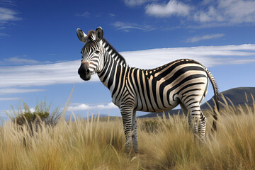 zebra in the wild