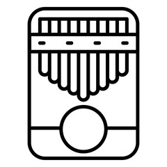 Kalimba icon. outline icon