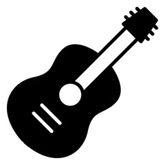 Acoustic icon. black fill icon