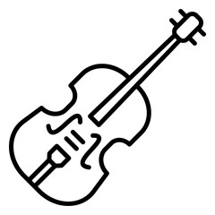 Violin icon. outline icon