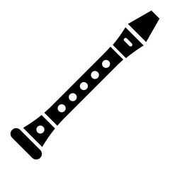 Flute icon. solid icon © van