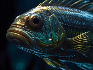 Fototapeta premium close up portrait of a fish