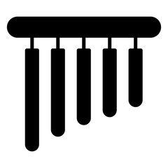 Marimba icon. solid icon