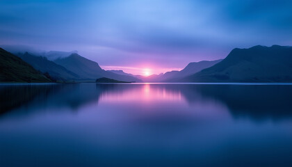 Fototapeta premium River and Mountains