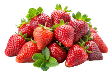 strawberries isolated on white background, strawberry isolated on a transparent background, strawberry png