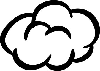 Hand drawn camping elements. Perfect for prints, poster, trip, travel card. Doodle vector illustration. Cloud
