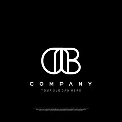 BD B D alphabet letter logo icon combination. Creative design for company and business