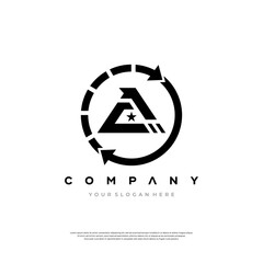 ca ,ac logo vector black icon