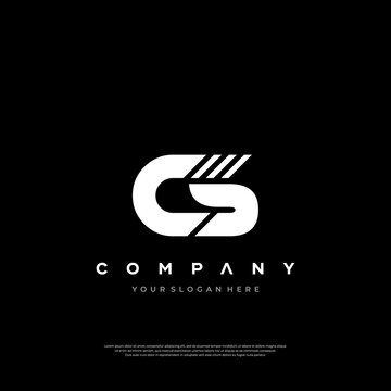 CS Letter Logo, cs logo image vector