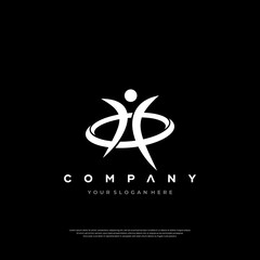 Energetic Silhouette Logo